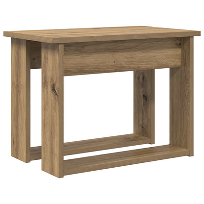Set di Tavolini da Caffè 2 pcs Rovere artigianale | homemem39