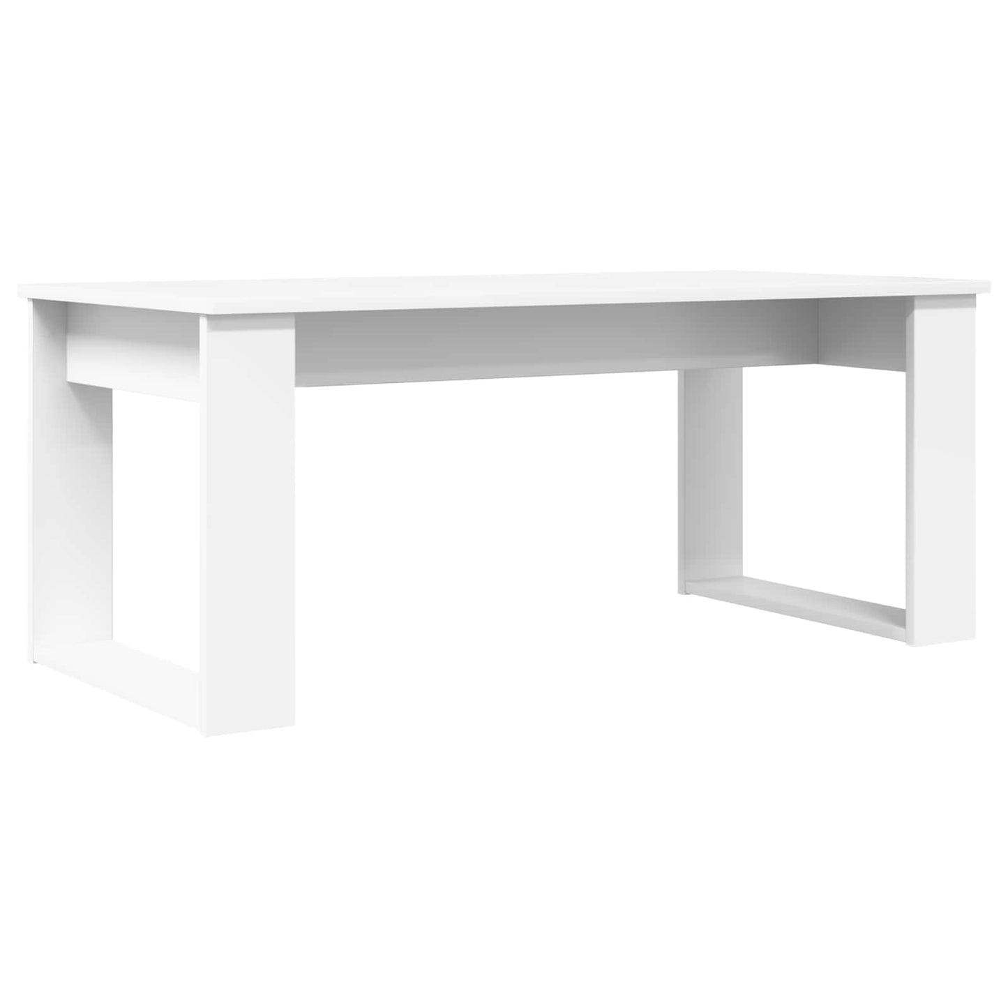 Set di Tavolini da Caffè 2 pcs Bianco Legno multistrato | homemem39