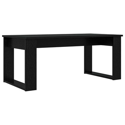Set di Tavolini da Caffè 2 pcs Rovere Nero Legno multistrato | homemem39