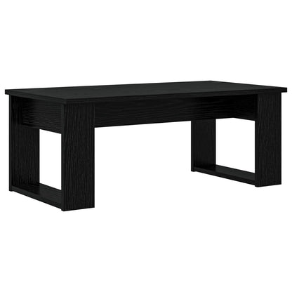 Set di Tavolini da Caffè 2 pcs Rovere Nero Legno multistrato | homemem39