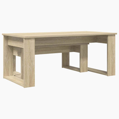 Set di Tavolini da Caffè 2 pcs Rovere Sonoma Legno multistrato | homemem39