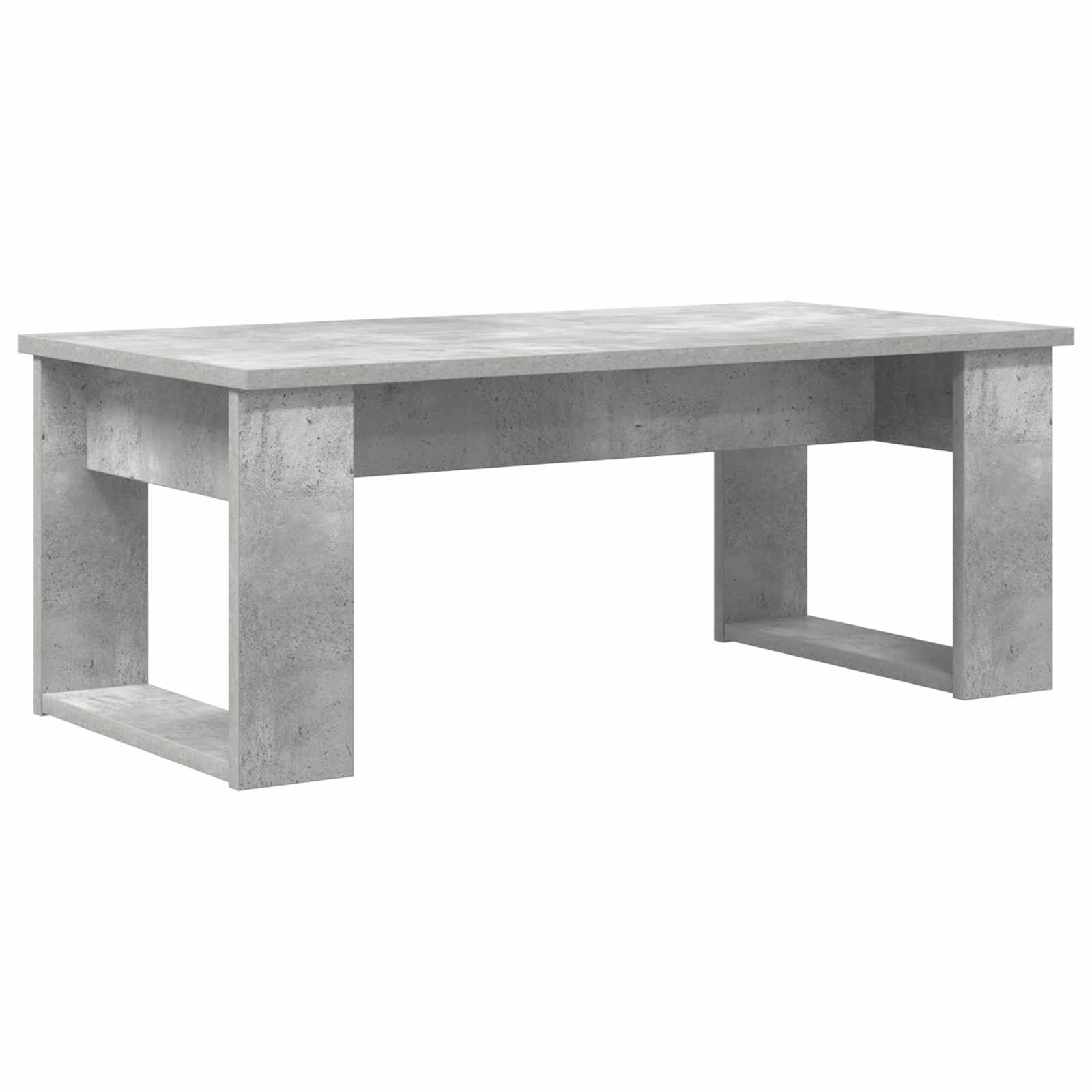 Set di Tavolini da Caffè 2 pcs Grigio cemento Legno multistrato | homemem39