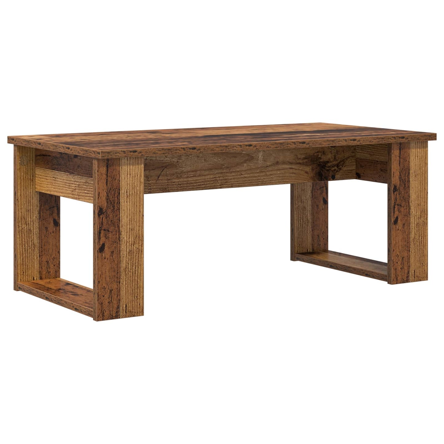 Set di Tavolini da Caffè 2 pcs Legno vecchio Legno multistrato | homemem39