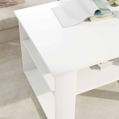 Tavolino da salotto Bianco 64 x 54 x 44 cm Legno multistrato | homemem39
