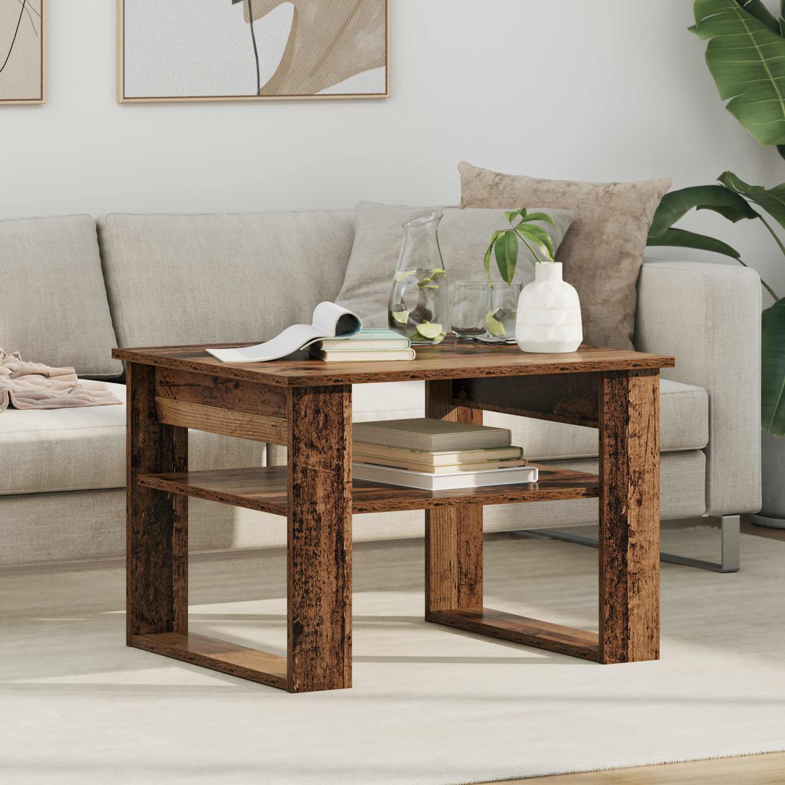 Tavolino da salotto Legno vecchio 64 x 54 x 44 cm | homemem39