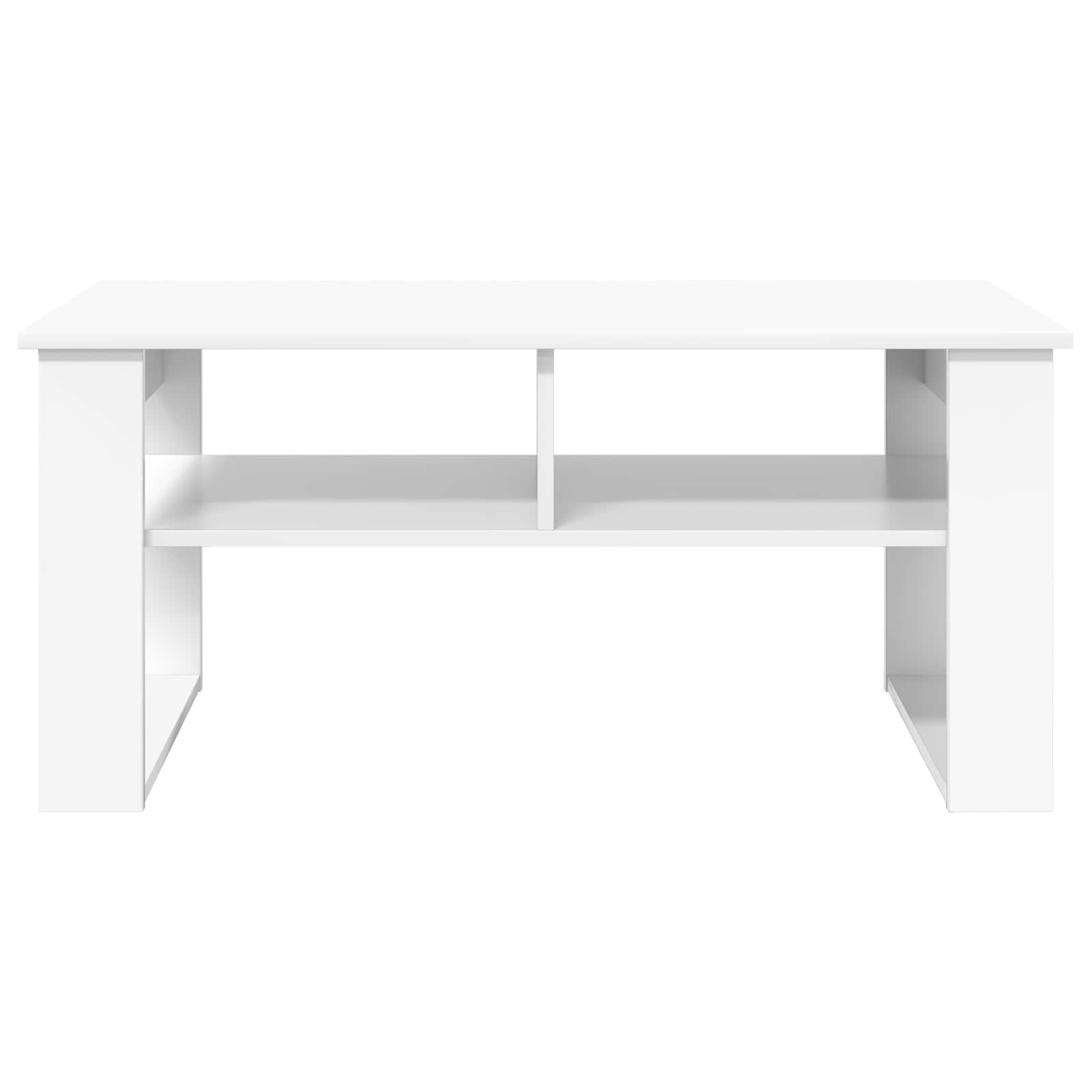 Tavolino da salotto Bianco 96 x 54 x 44 cm Legno multistrato | homemem39