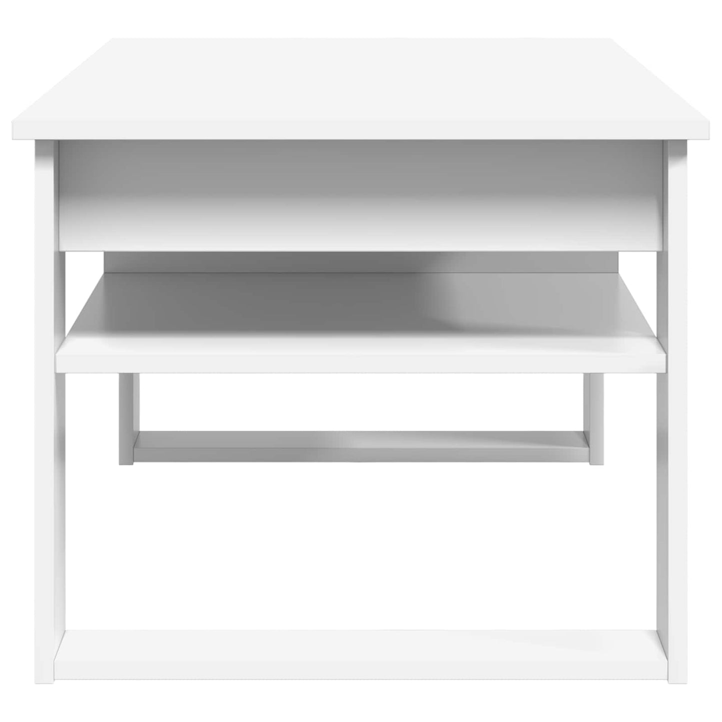Tavolino da salotto Bianco 96 x 54 x 44 cm Legno multistrato | homemem39