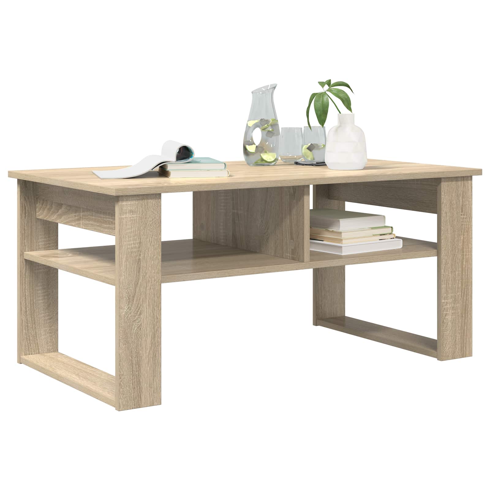 Tavolino da salotto Rovere Sonoma 96 x 54 x 44 cm | homemem39