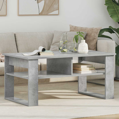 Tavolino da salotto Grigio cemento 96 x 54 x 44 cm