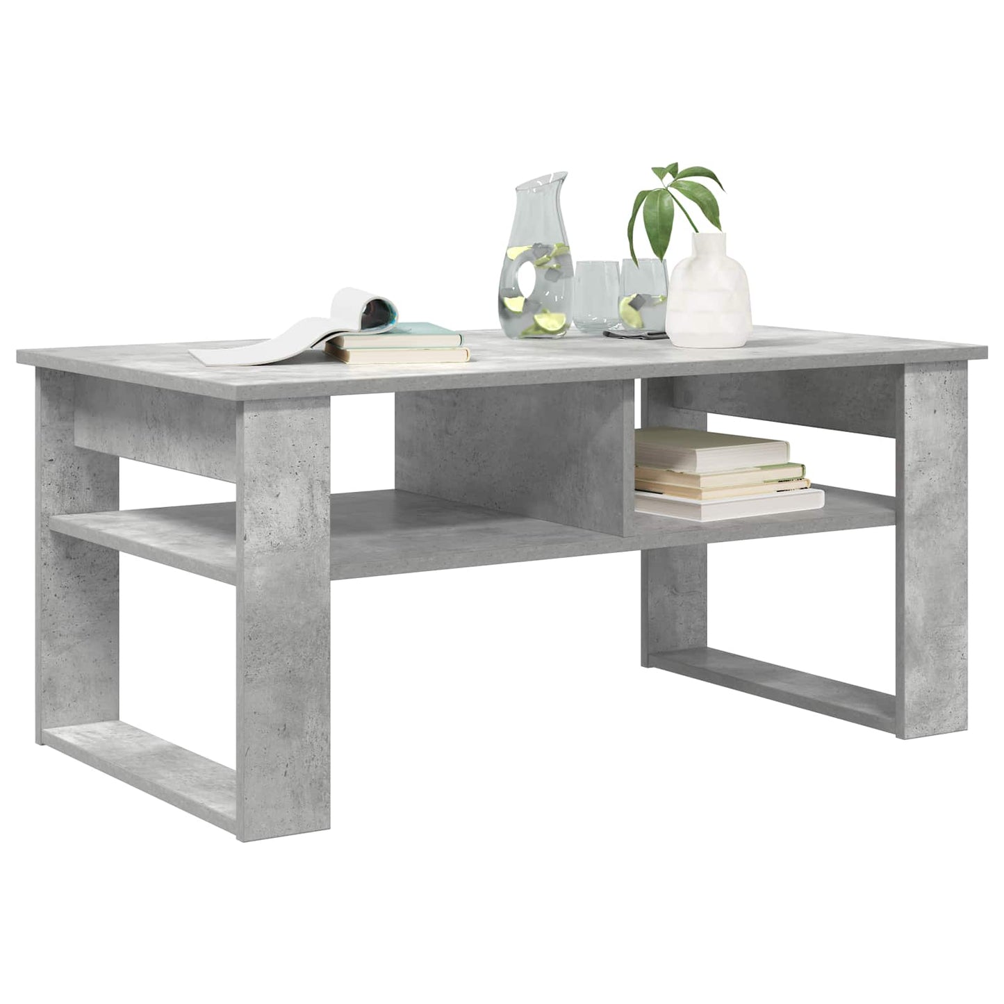 Tavolino da salotto Grigio cemento 96 x 54 x 44 cm | homemem39