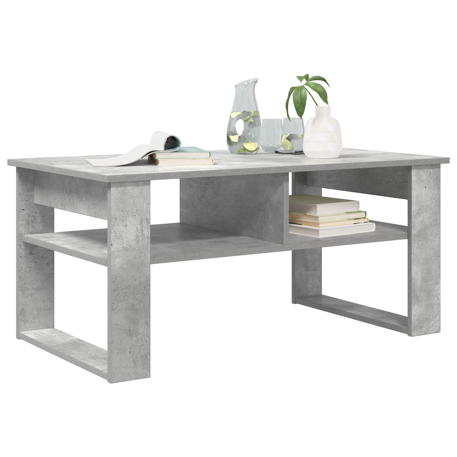 Tavolino da salotto Grigio cemento 96 x 54 x 44 cm | homemem39
