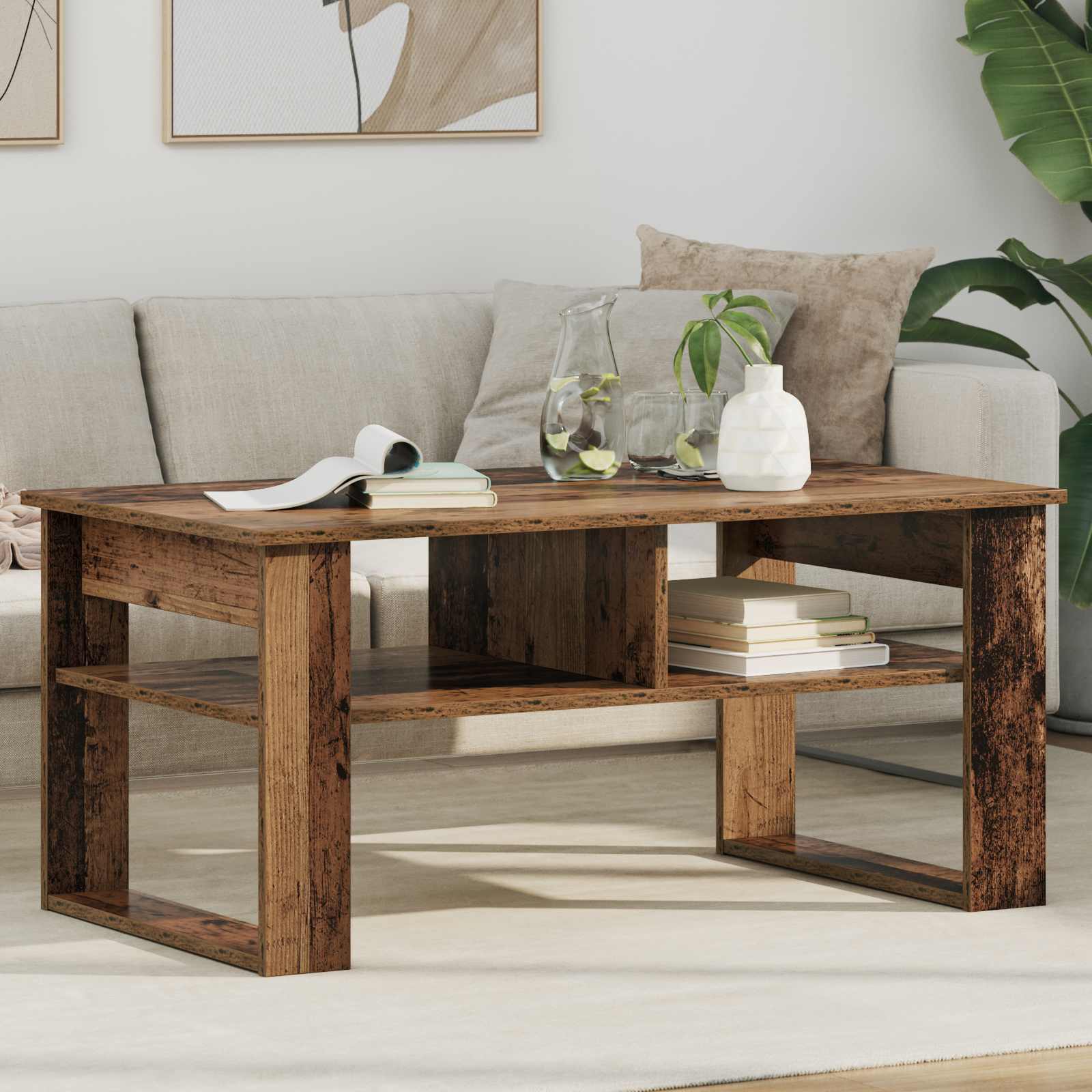 Tavolino da salotto Legno vecchio 96 x 54 x 44 cm | homemem39