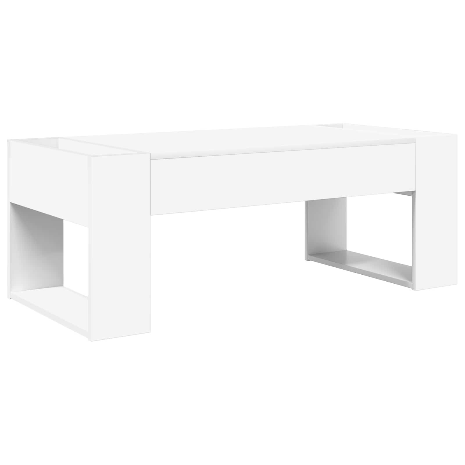 Tavolino da salotto Bianco 110 x 50 x 41 cm Legno multistrato | homemem39