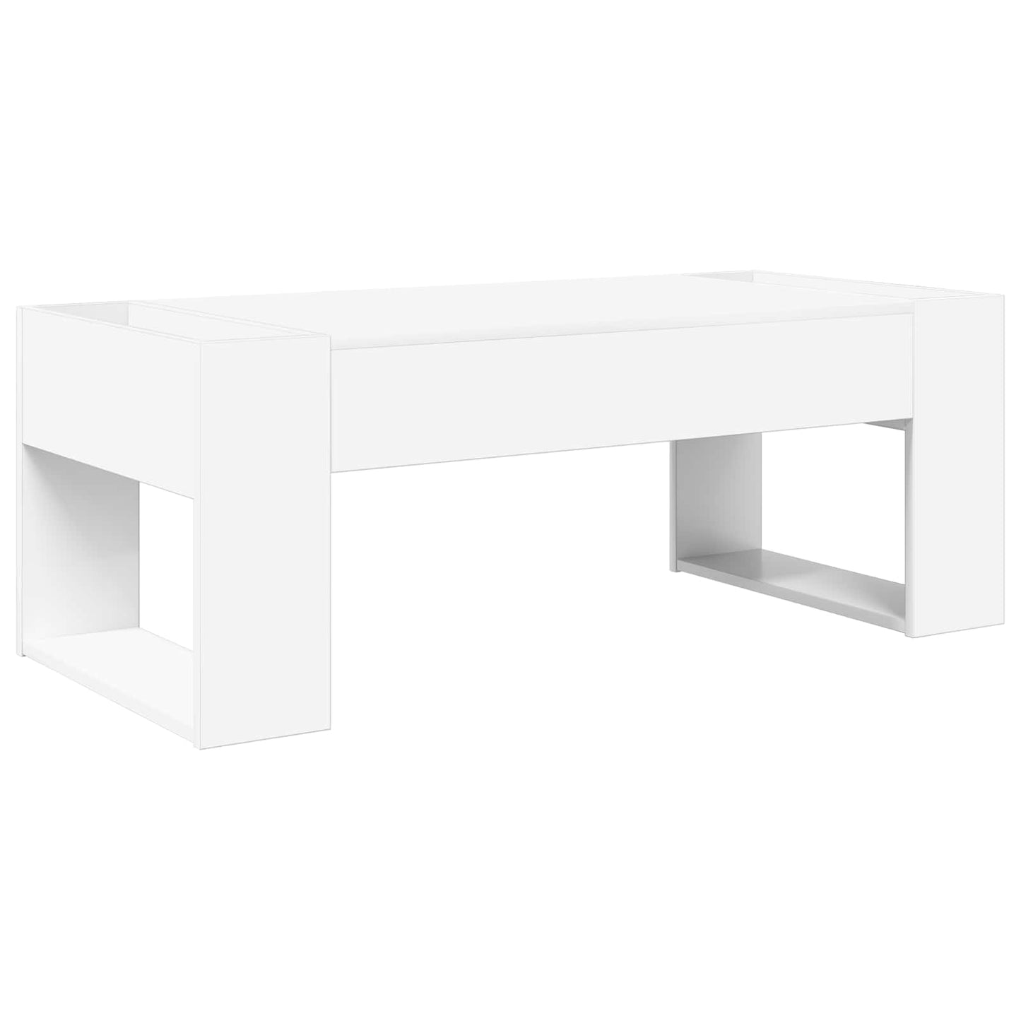 Tavolino da salotto Bianco 110 x 50 x 41 cm Legno multistrato | homemem39