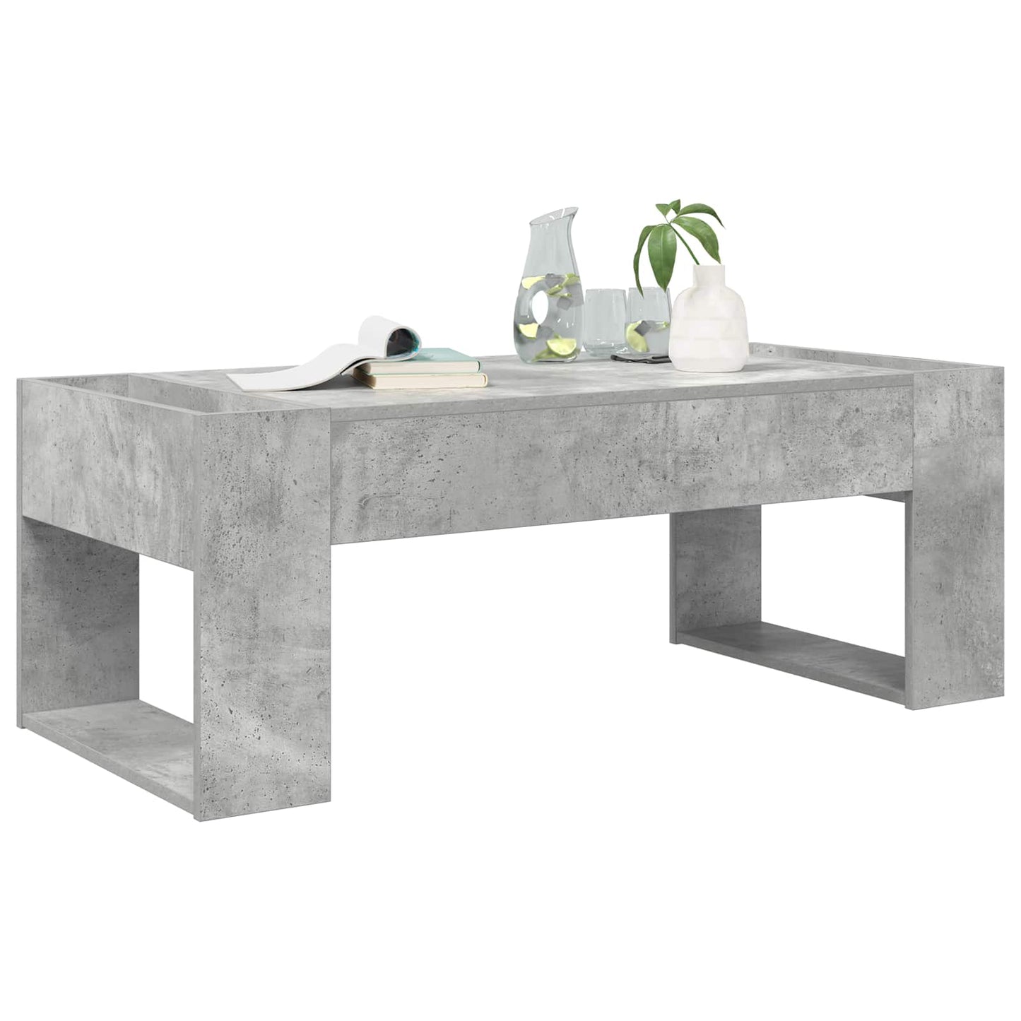 Tavolino da salotto Grigio cemento 110 x 50 x 41 cm | homemem39