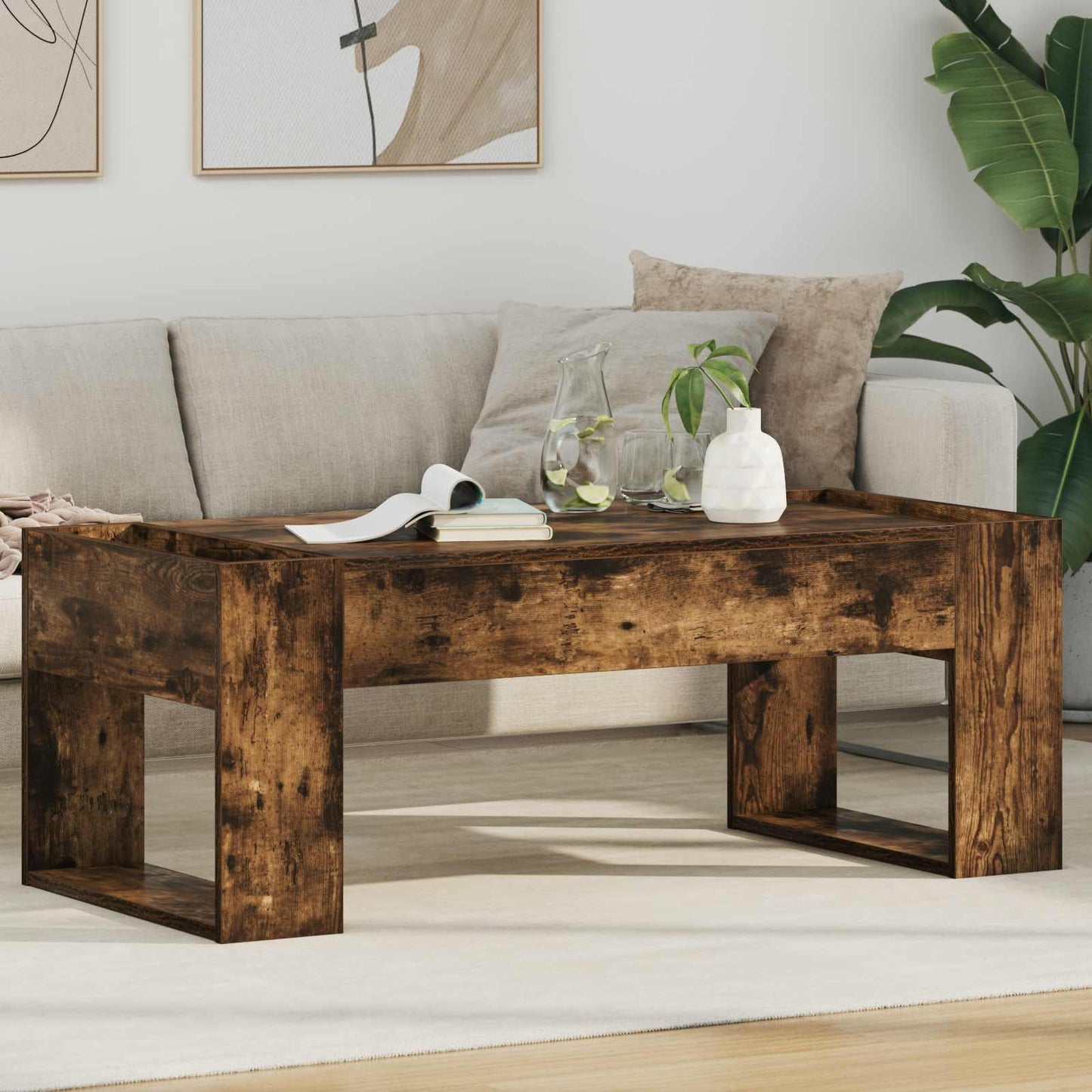 Tavolino da salotto Rovere fumé 110 x 50 x 41 cm | homemem39