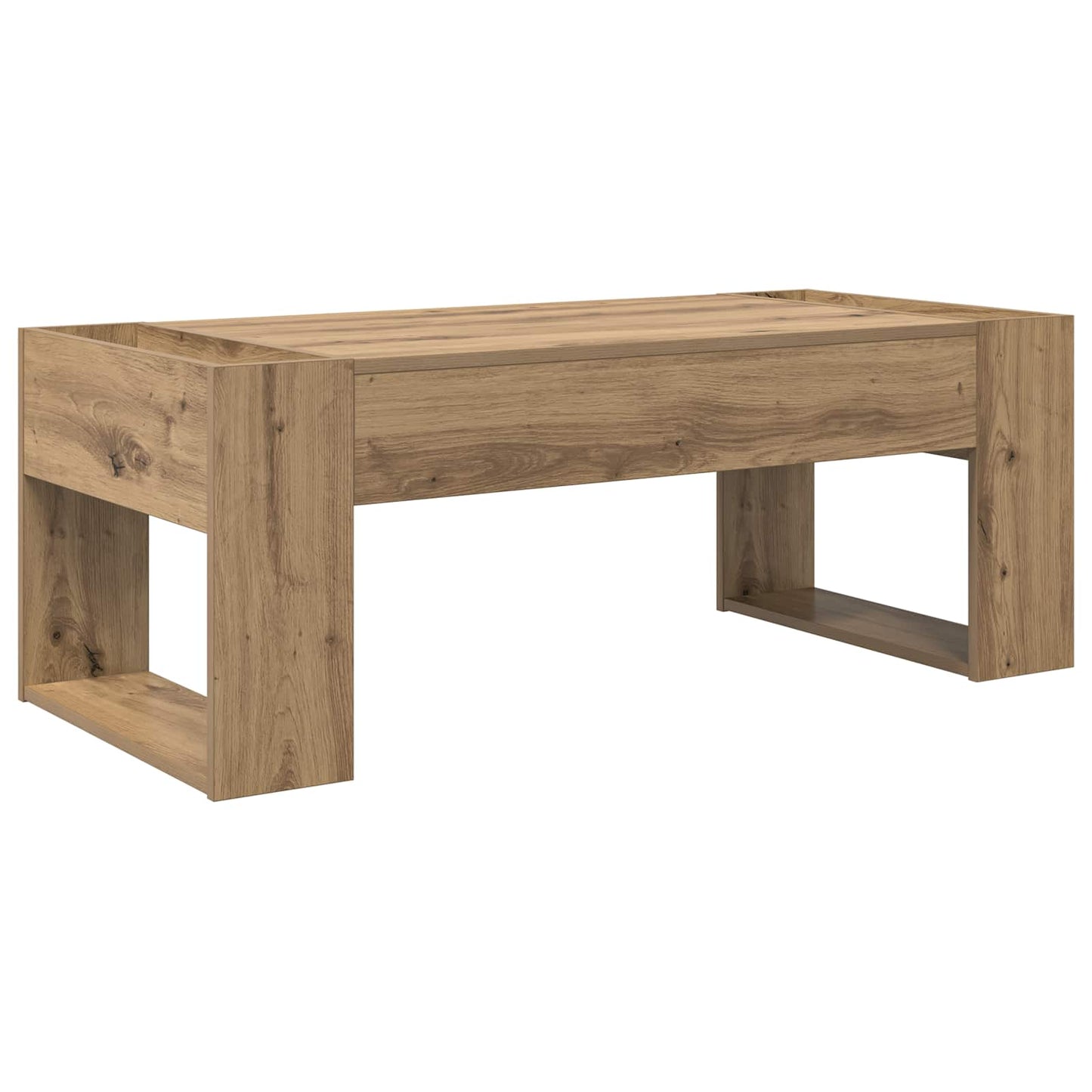 Tavolino da salotto Rovere artigianale 110 x 50 x 41 cm | homemem39