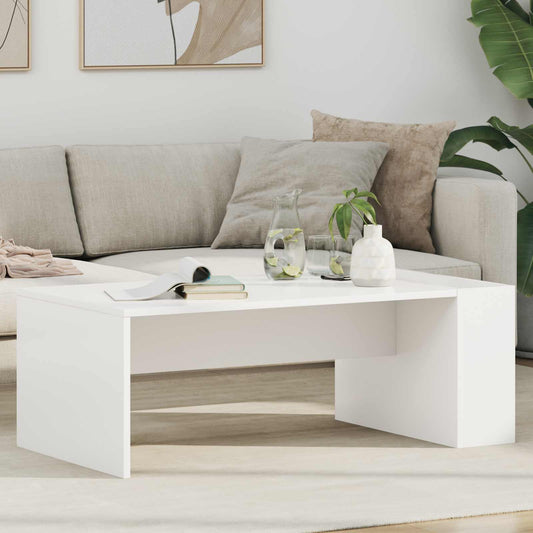 Tavolino da salotto Bianco 95 x 50 x 34 cm Legno multistrato | homemem39