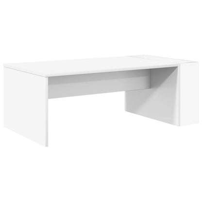 Tavolino da salotto Bianco 95 x 50 x 34 cm Legno multistrato | homemem39