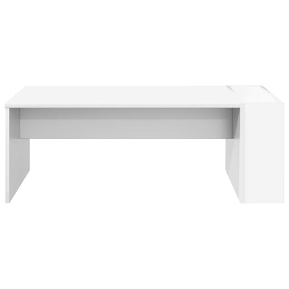Tavolino da salotto Bianco 95 x 50 x 34 cm Legno multistrato | homemem39