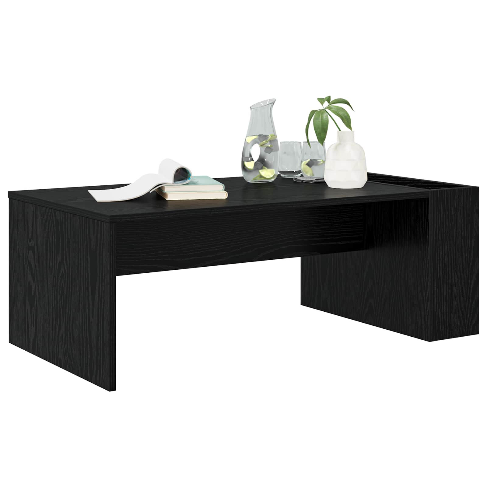 Tavolino da salotto Rovere Nero 95 x 50 x 34 cm | homemem39