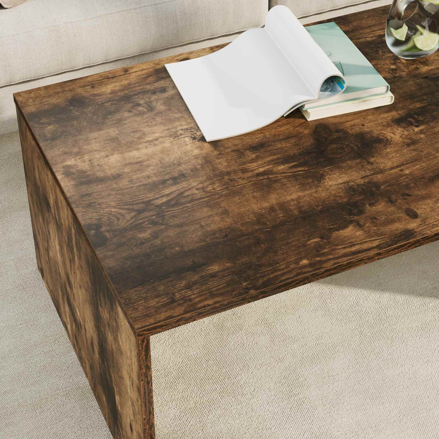 Tavolino da salotto Rovere fumé 95 x 50 x 34 cm | homemem39