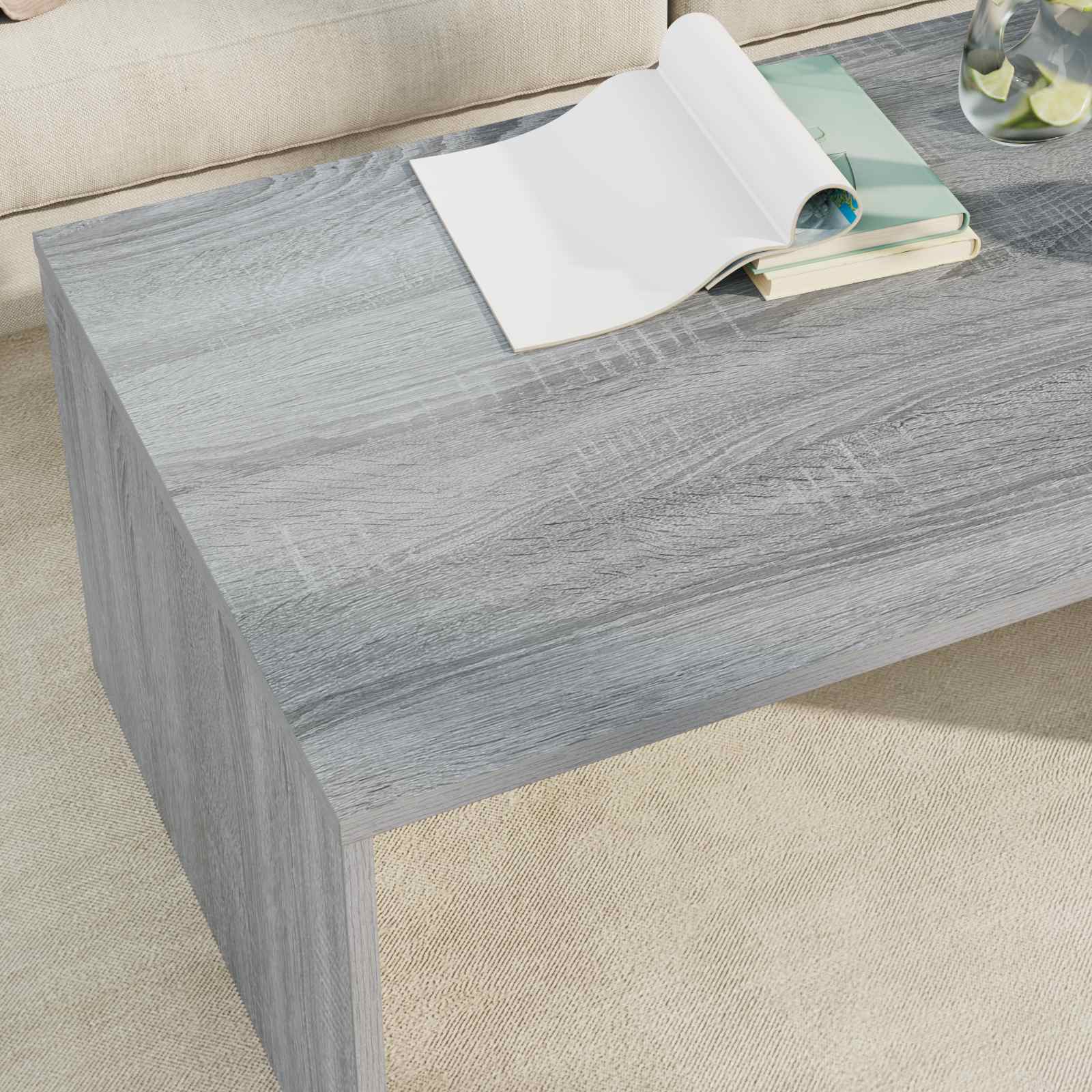 Tavolino da salotto Grigio Sonoma 95 x 50 x 34 cm | homemem39