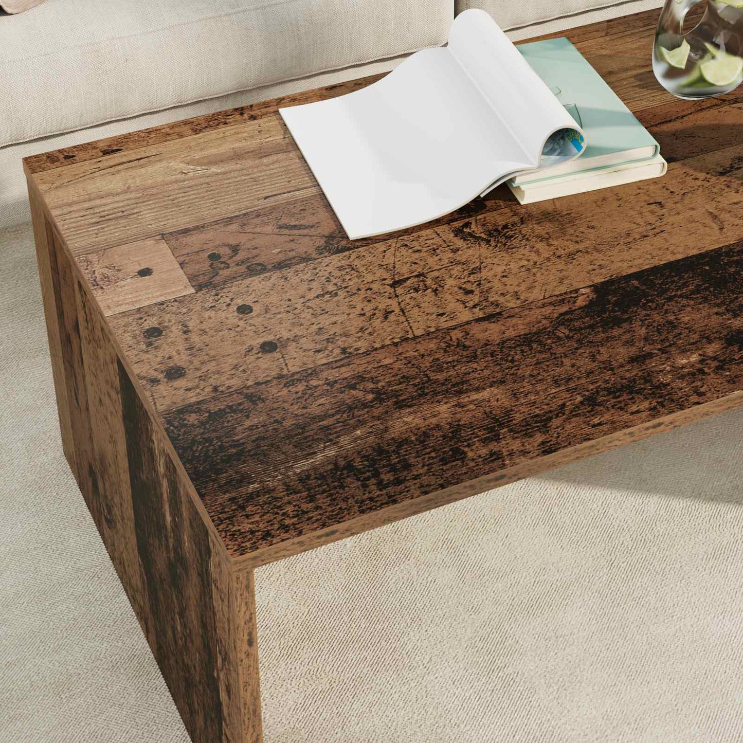 Tavolino da salotto Legno vecchio 95 x 50 x 34 cm