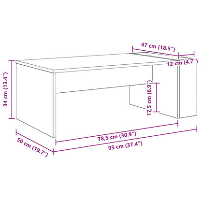 Tavolino da salotto Legno vecchio 95 x 50 x 34 cm | homemem39