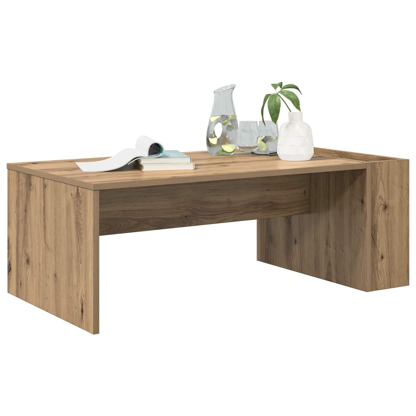 Tavolino da salotto Rovere artigianale 95 x 50 x 34 cm | homemem39
