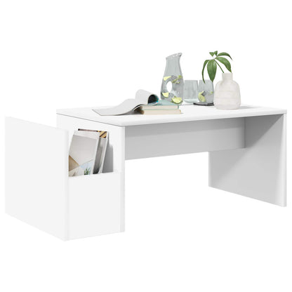 Tavolino da salotto Bianco 90 x 45 x 35 cm Legno multistrato