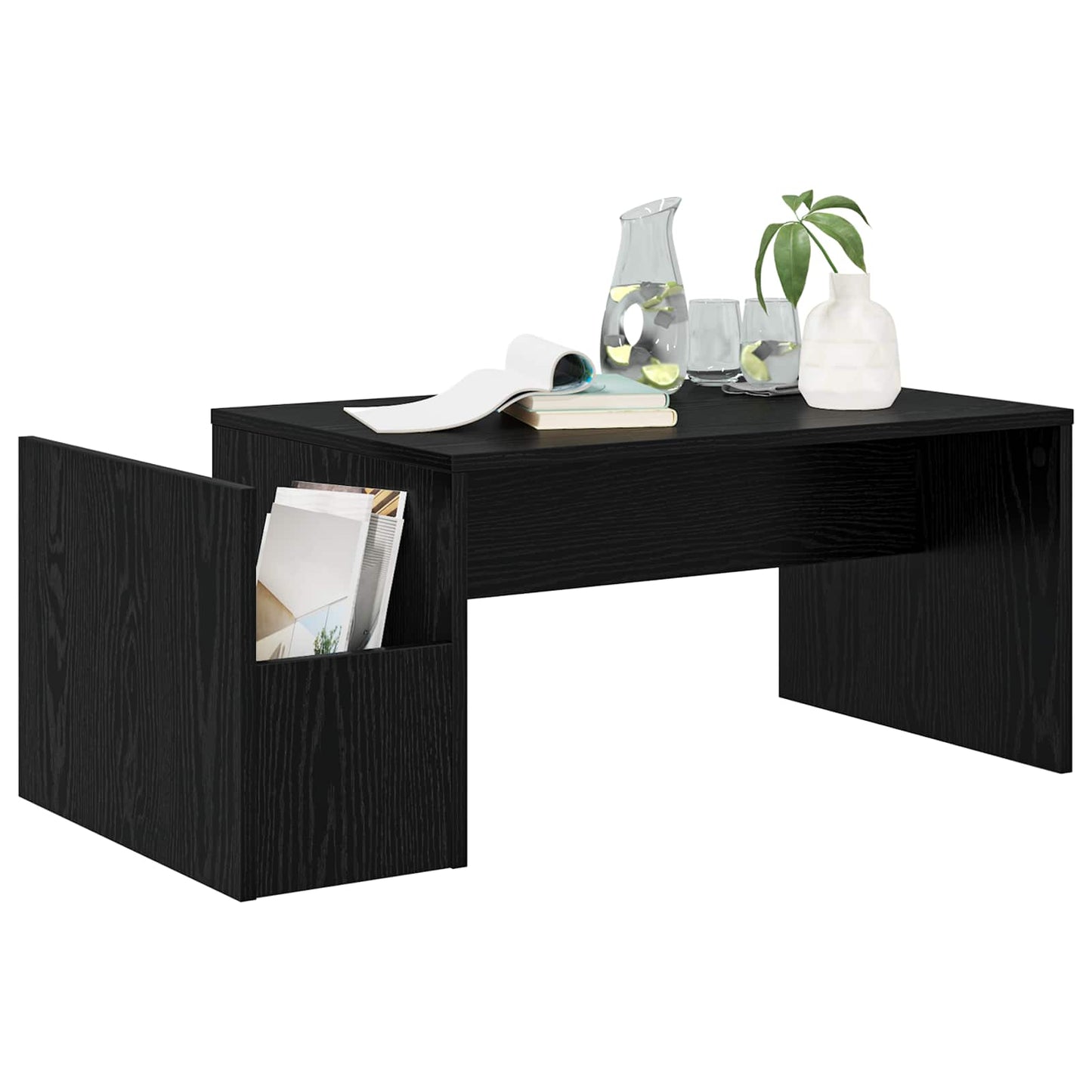 Tavolino da salotto Rovere Nero 90 x 45 x 35 cm | homemem39