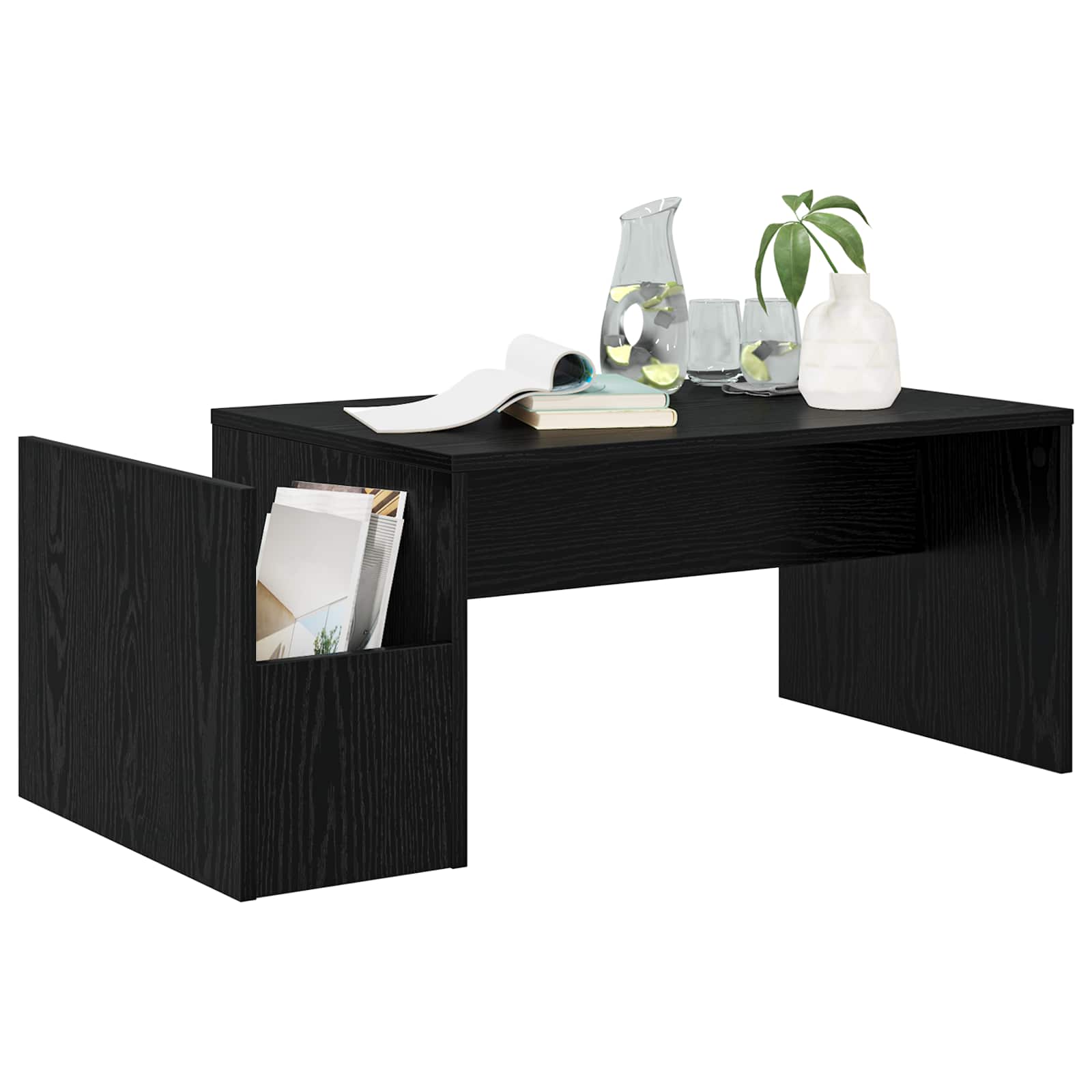 Tavolino da salotto Rovere Nero 90 x 45 x 35 cm | homemem39