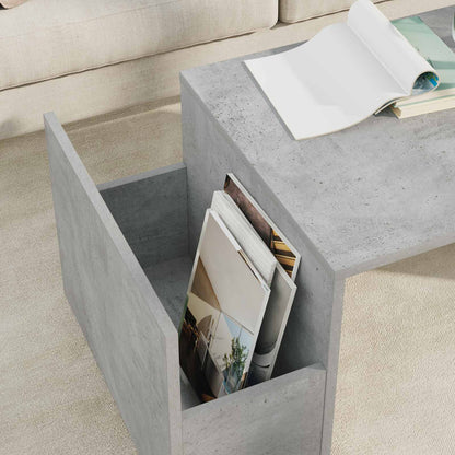 Tavolino da salotto Grigio cemento 90 x 45 x 35 cm | homemem39