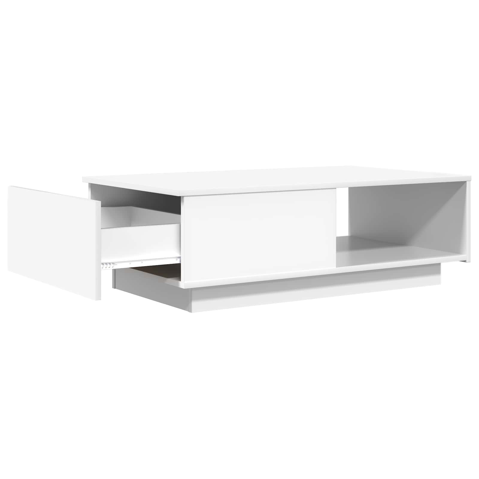 Tavolino da salotto Bianco 95 x 55 x 31 cm Legno multistrato | homemem39