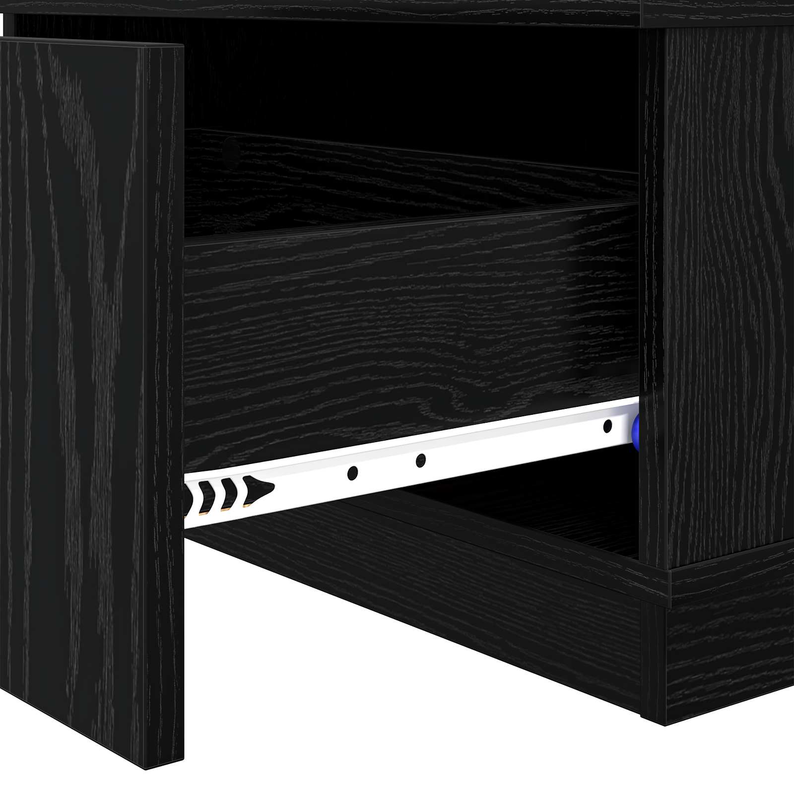Tavolino da salotto con cassetto Rovere Nero 95 x 55 x 31 cm | homemem39