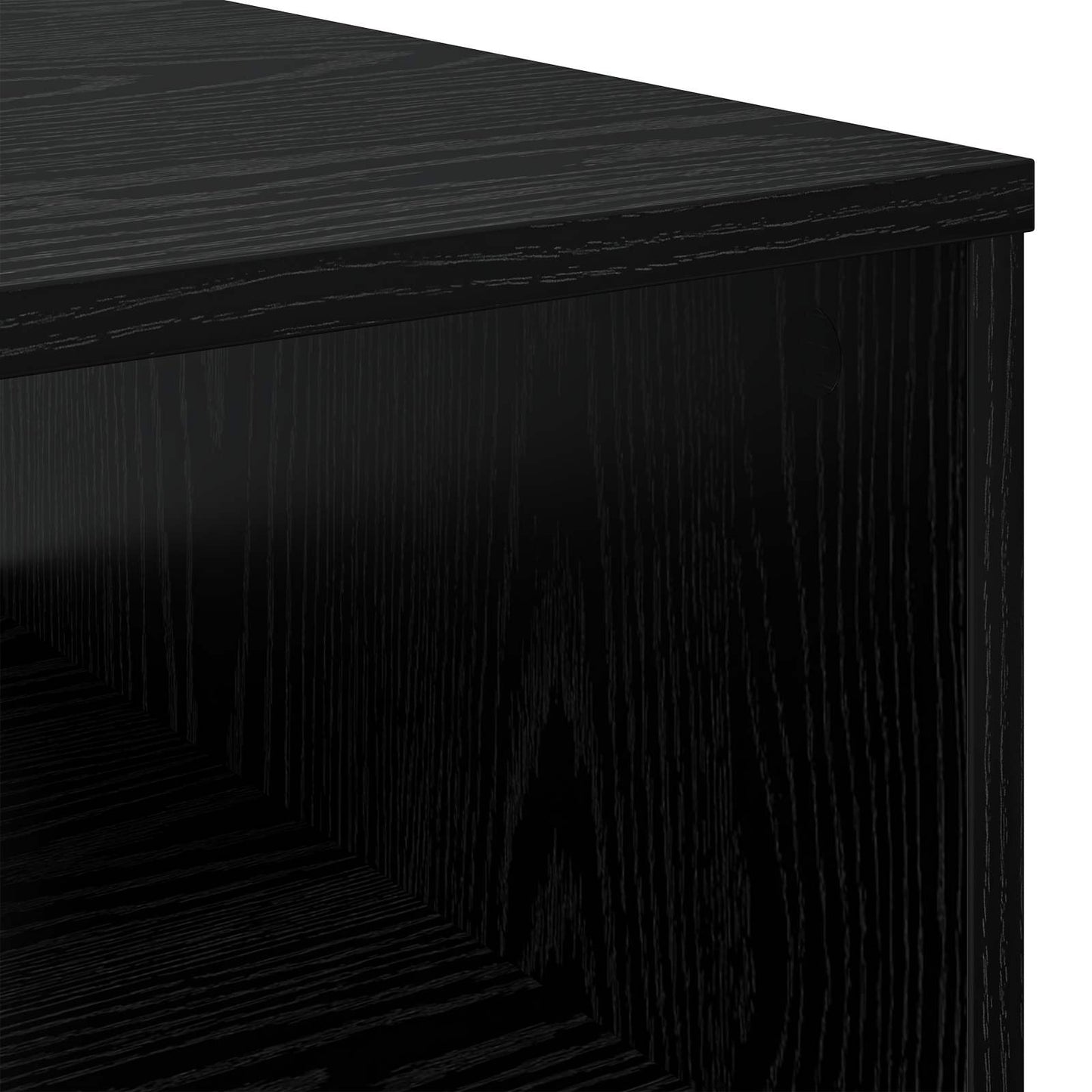 Tavolino da salotto con cassetto Rovere Nero 95 x 55 x 31 cm