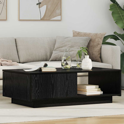 Tavolino da salotto con cassetto Rovere Nero 95 x 55 x 31 cm | homemem39