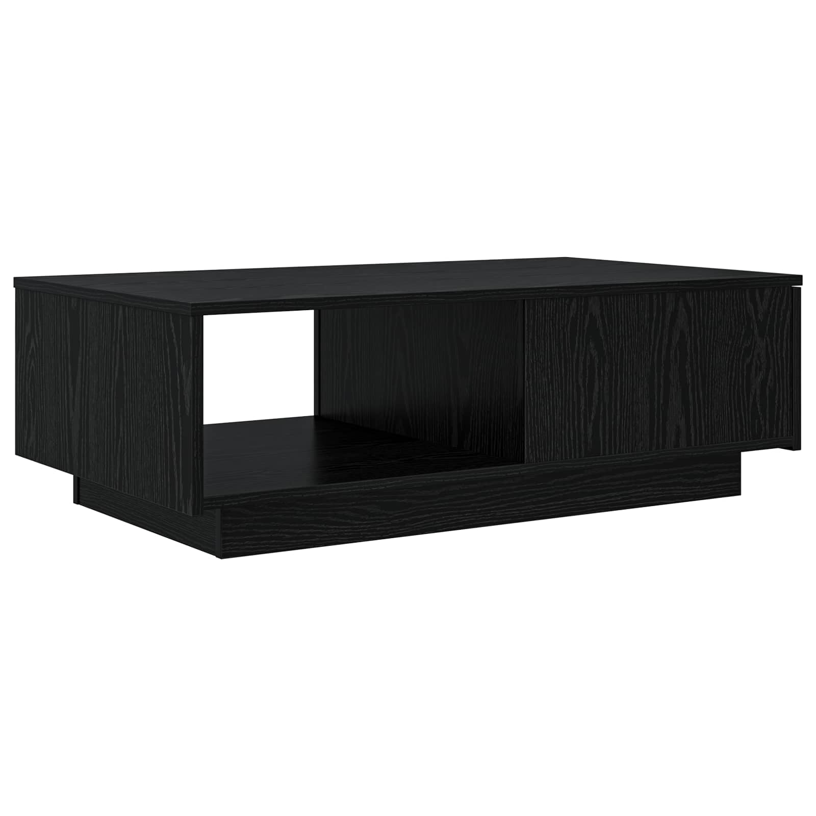 Tavolino da salotto con cassetto Rovere Nero 95 x 55 x 31 cm | homemem39