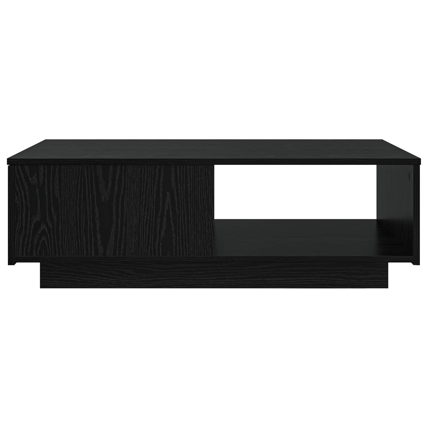 Tavolino da salotto con cassetto Rovere Nero 95 x 55 x 31 cm | homemem39
