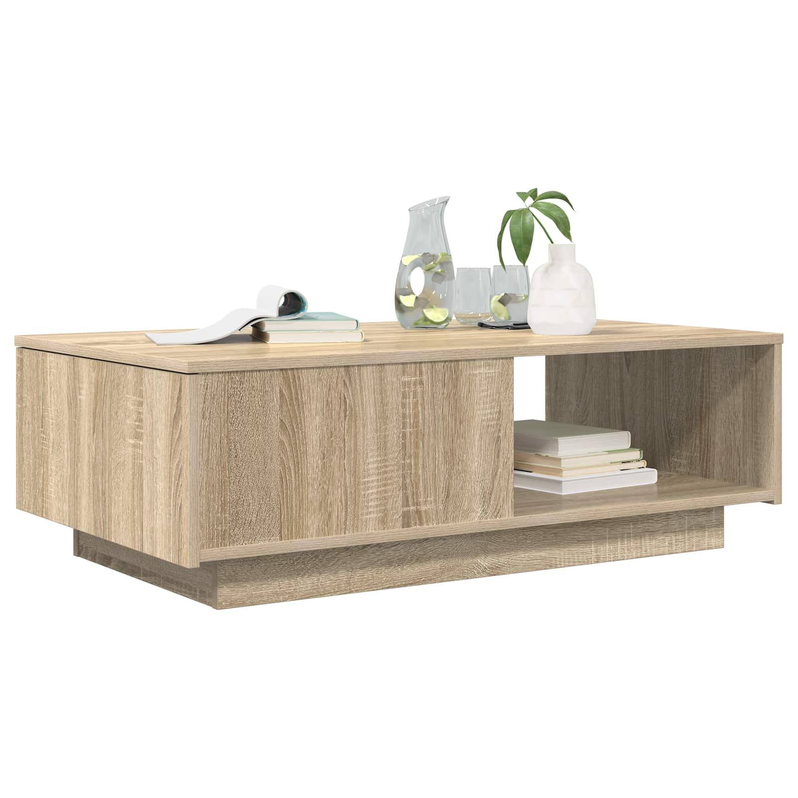 Tavolino da salotto con cassetto Rovere Sonoma 95 x 55 x 31 cm | homemem39