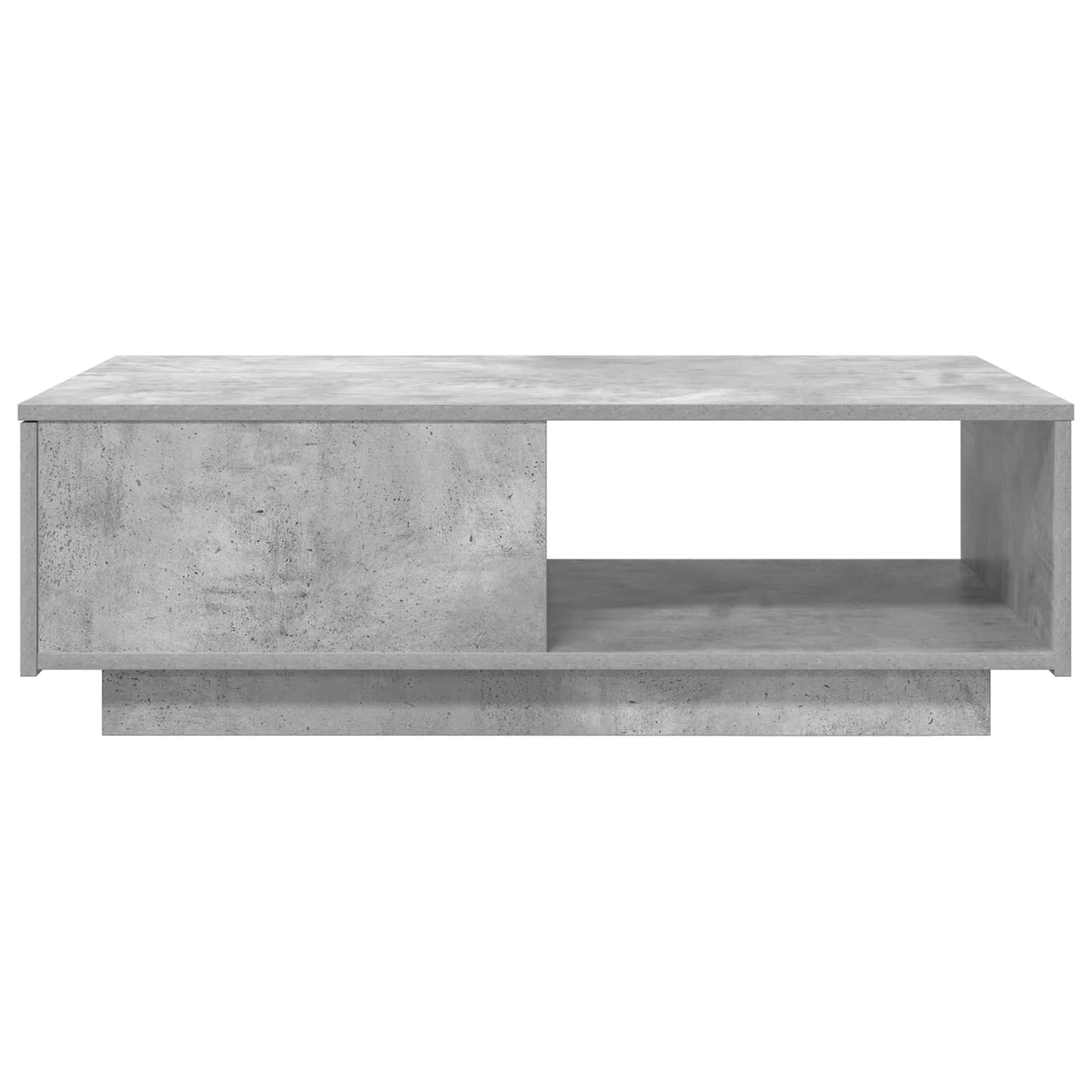 Tavolino da salotto con cassetto Grigio cemento 95 x 55 x 31 cm | homemem39
