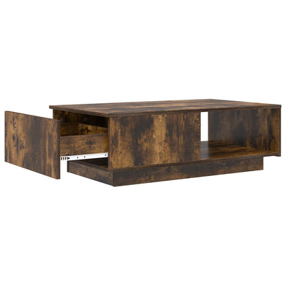 Tavolino da salotto con cassetto Rovere fumé 95 x 55 x 31 cm | homemem39