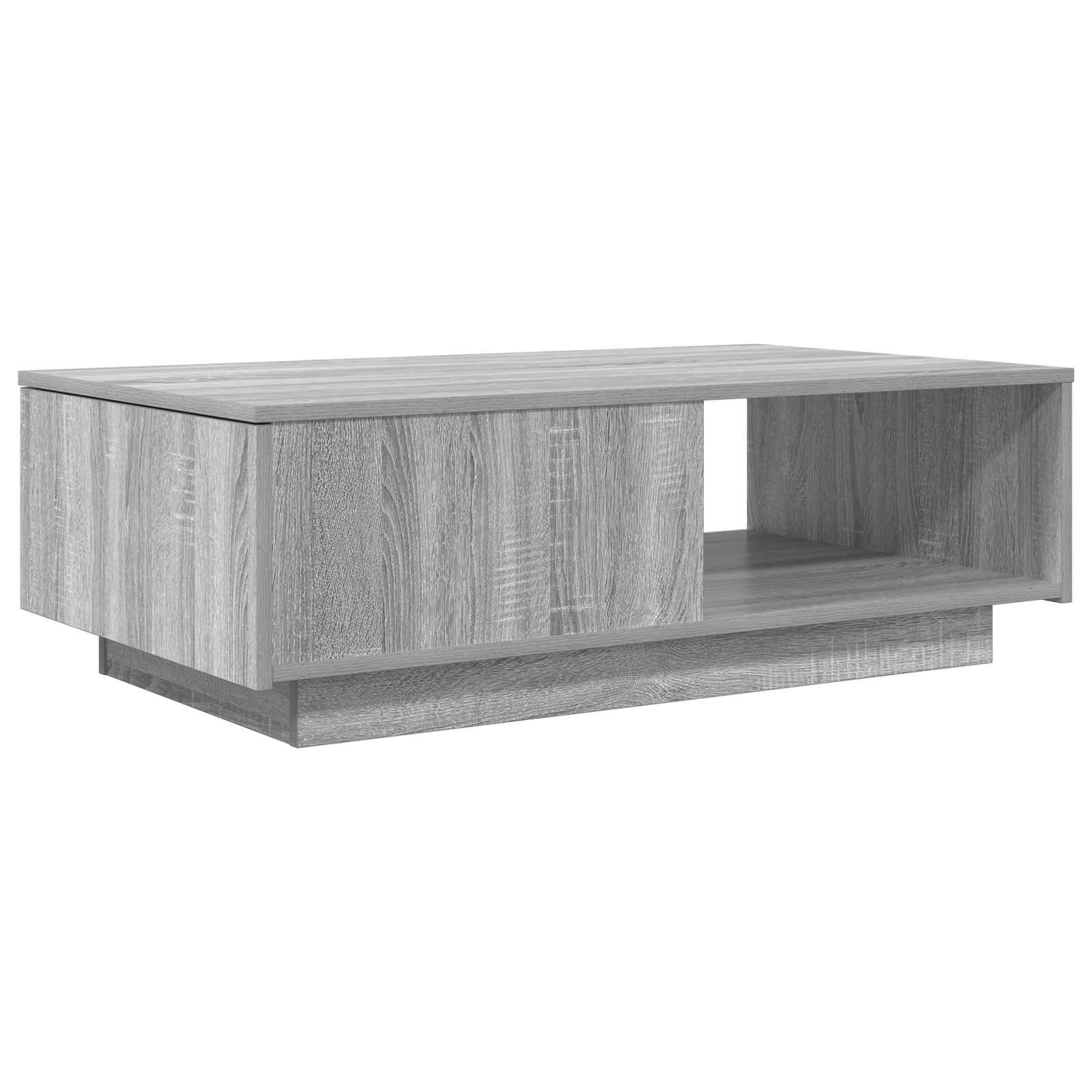 Tavolino da salotto con cassetto Grigio Sonoma 95 x 55 x 31 cm | homemem39