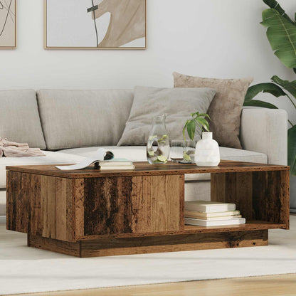 Tavolino da salotto con cassetto Legno vecchio 95 x 55 x 31 cm | homemem39
