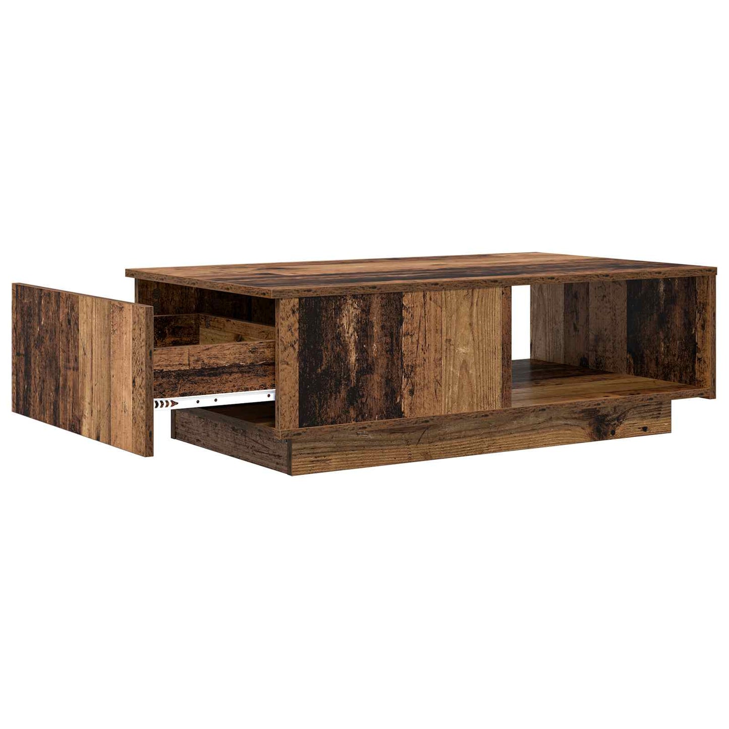 Tavolino da salotto con cassetto Legno vecchio 95 x 55 x 31 cm | homemem39