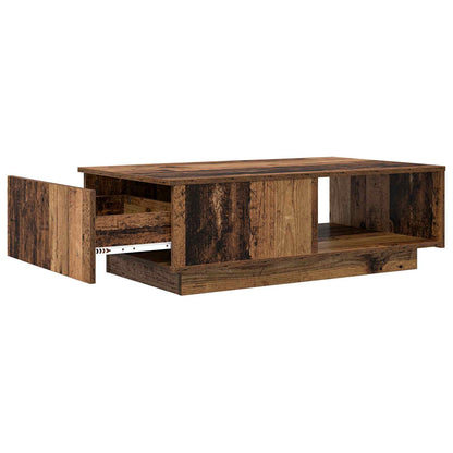 Tavolino da salotto con cassetto Legno vecchio 95 x 55 x 31 cm | homemem39