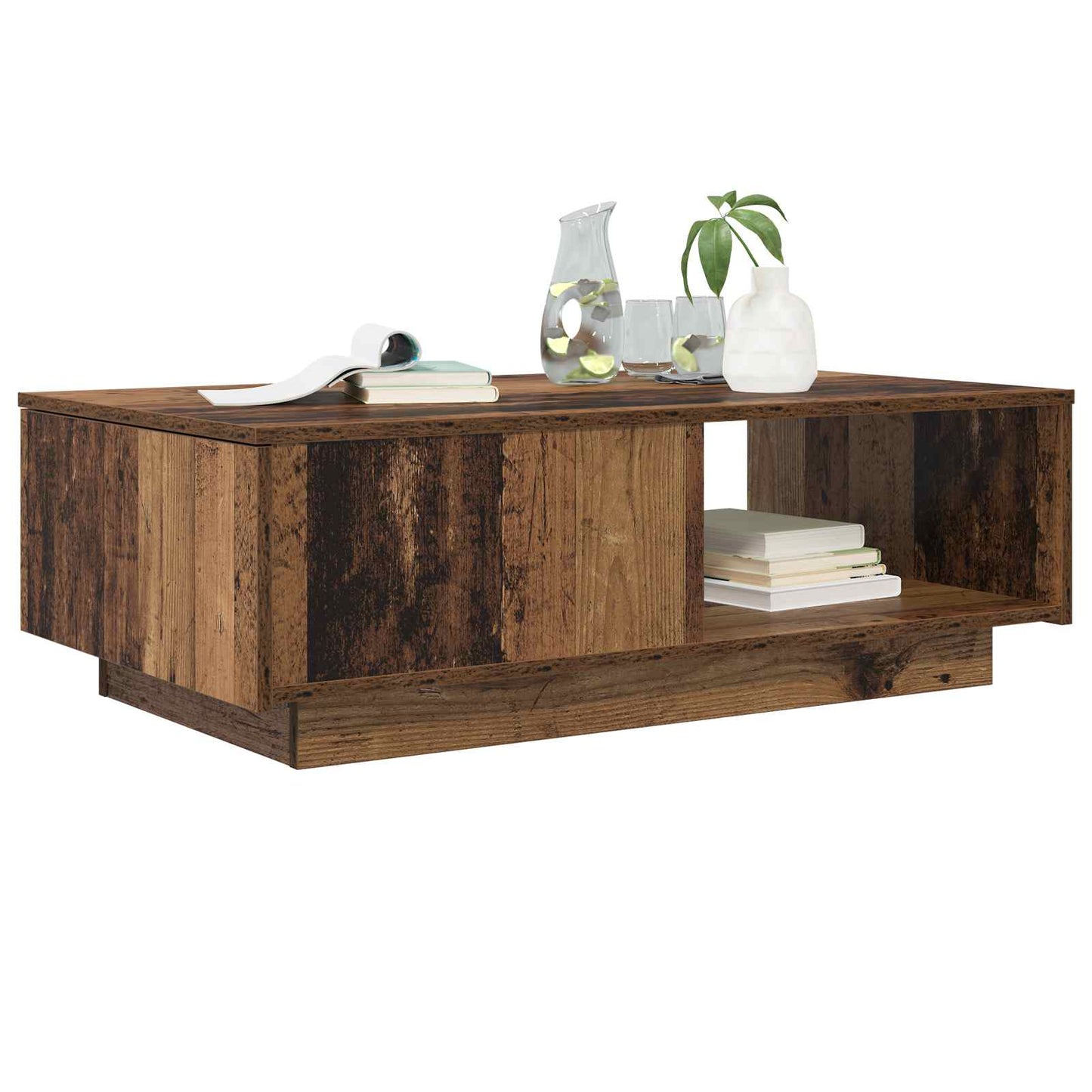 Tavolino da salotto con cassetto Legno vecchio 95 x 55 x 31 cm | homemem39