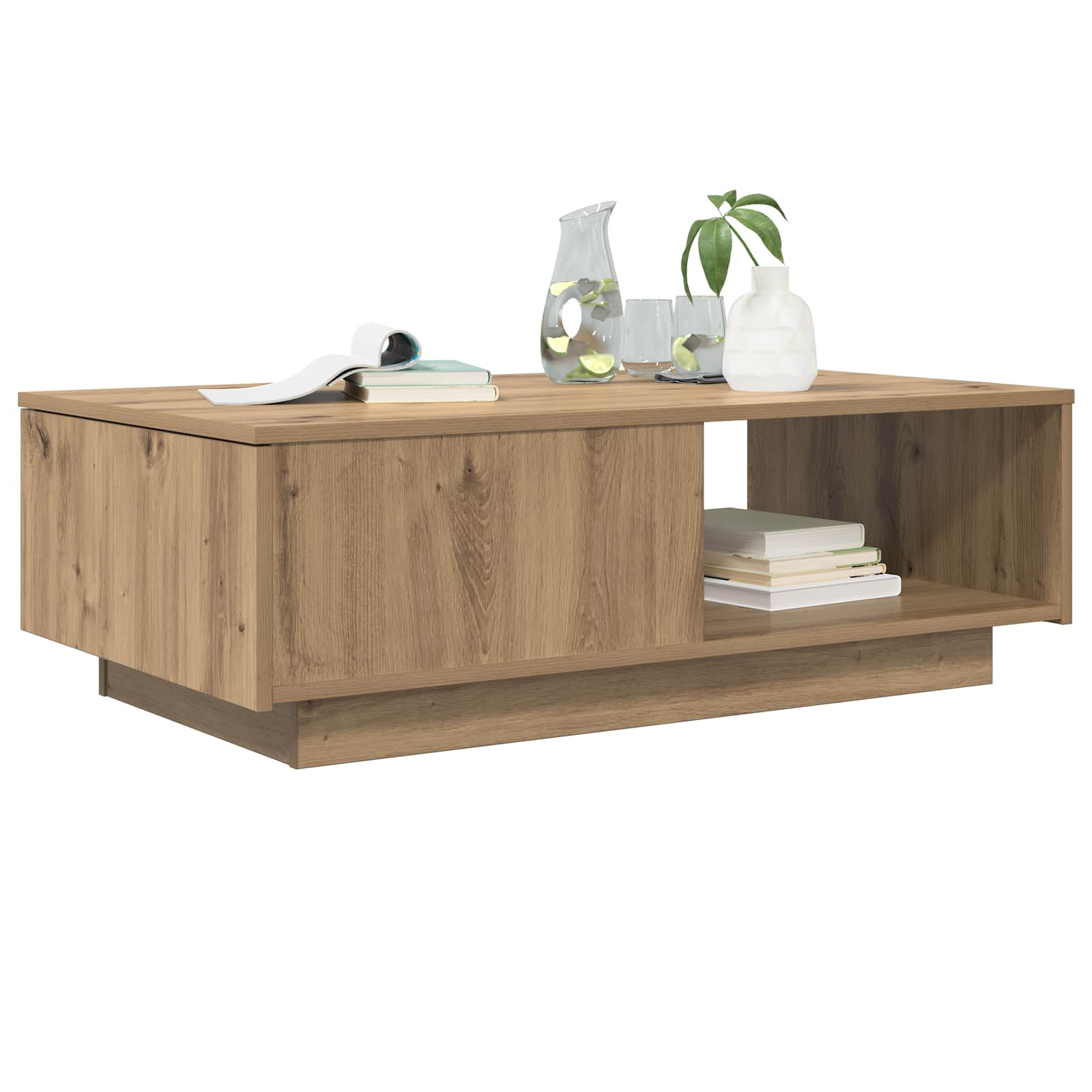 Tavolino da salotto Rovere artigianale 95 x 55 x 31 cm | homemem39