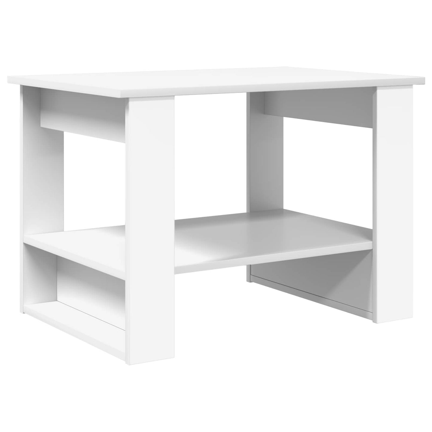 Tavolino da salotto Bianco 72 x 50 x 50 cm Legno multistrato